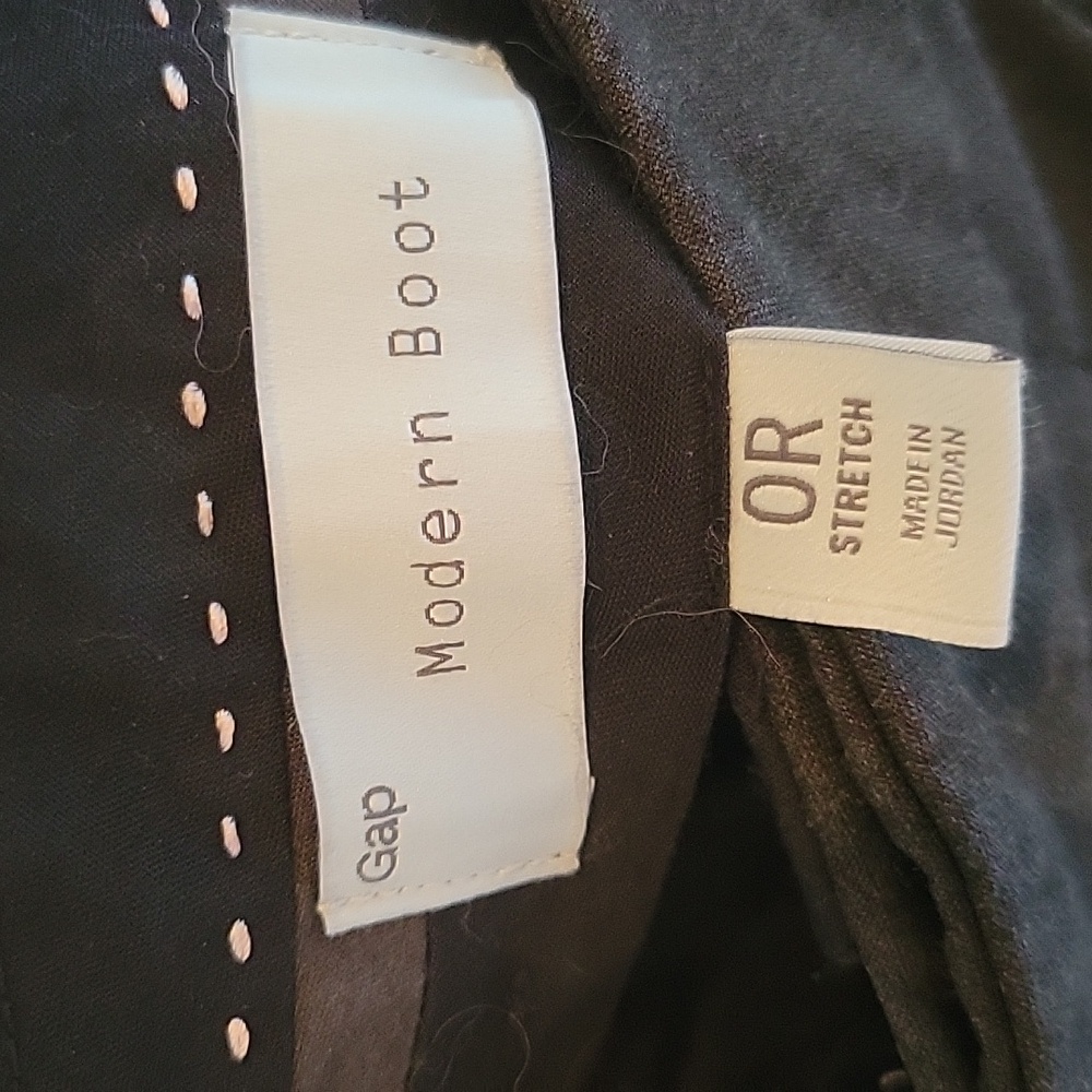 Gap Modern Boot pants SZ OR Dark Gray 31" inseam